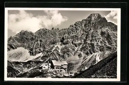 AK Prinz Luitpoldhaus, Berghütte in den Allgäuer Alpen mit Fuchskarspitze