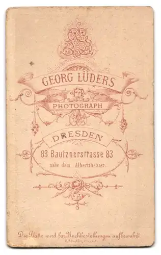 Fotografie G. Lüders, Dresden, Soldat in Garde Uniform