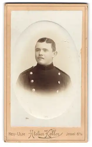 Fotografie Atelier Keller, Neu-Ulm, bayerischer Soldat in Uniform Rgt. 13