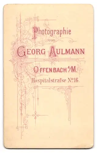 Fotografie Georg Aulmann, Offenbach a. M., Soldat in Uniform