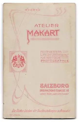 Fotografie Atelier Makart, Salzburg, K.u.K. Soldat in Uniform mit Schützenschnur