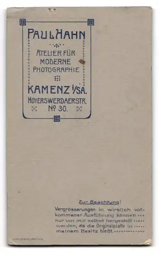 Fotografie Paul Hahn, Kamenz s. Sa., Soldat in Uniform Rgt. 178 mit Bajonett