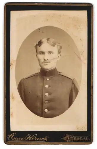 Fotografie Oscar Hönsch, Breslau, Soldat in Uniform des Regiment 6