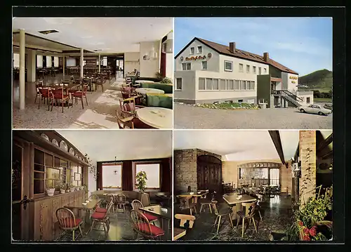AK Kleinaspach, Gasthof-Cafe Sonnenhof, versch. Ansichten