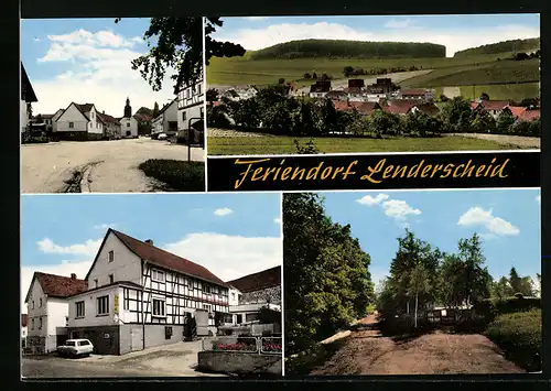 AK Lenderscheid /Knüllgebirge, Ferienwohnung bei Mühlberger, Strassenpartie