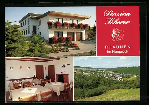 AK Rhaunen im Hunsrück, Hotel-Pension Scherer