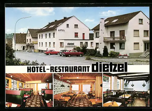 AK Herdringen /Sauerland, Hotel-Pension Cafe Dietzel