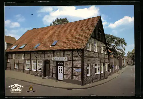 AK Reken, Gastwirtschaft und Bäckerei Heinrich Heiming, Dorfstrasse 11