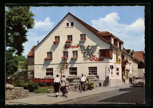 AK Schotten, Strassenpartie am Hotel Adler