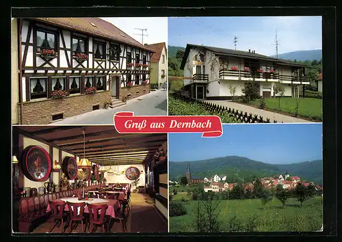 AK Dernbach / Pfalz, Ferien- und Gasthaus Schneider, Ortsansicht