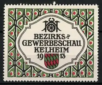 Reklamemarke Kelheim, Bezirks-Gewerbeschau 1913, Wappen