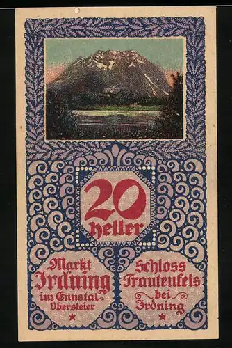 Notgeld Irdning, 20 Heller, Fa. August Dangl, Inh. F. Schneider