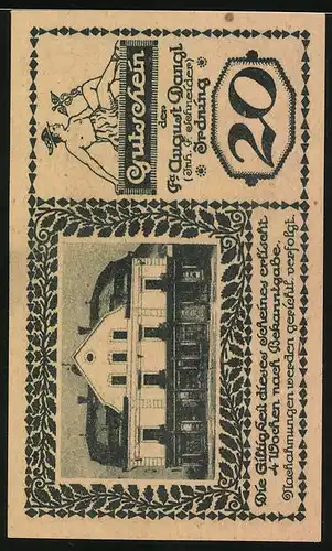 Notgeld Irdning, 20 Heller, Fa. August Dangl, Inh. F. Schneider