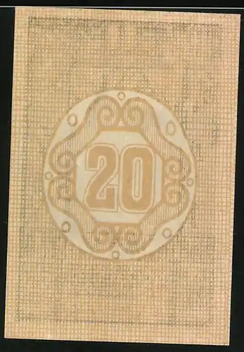 Notgeld Hartheim 1920, 20 Heller, Schloss