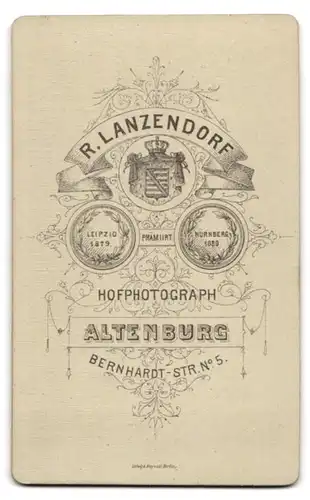 Fotografie R. Lanzendorf, Altenburg, Bernhardt-Str. 5, Bürgerlicher Herr mit Vollbart
