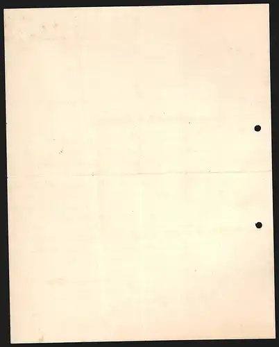 Rechnung Waldshut 1910, Peter Schmid, Maurermeister, Zementwaren-Geschäft, Geschäftsgelände mit Warenlagerung