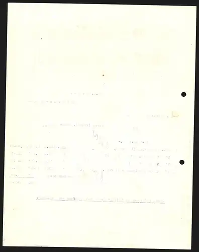 Rechnung Stuttgart 1919, Mech. Buntweberei Brennet, Werke in Wehr, Brennet, Schönenbuchen und Hausen-Raitbach