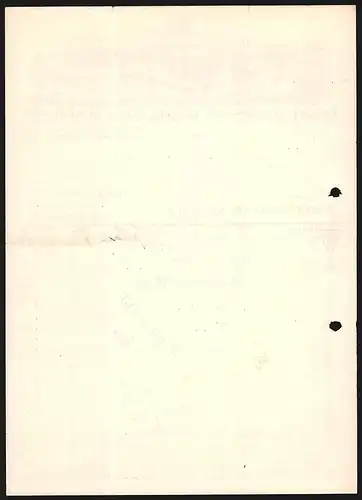 Rechnung Emmendingen 1933, Erste Deutsche Ramie-Gesellschaft, Spinnerei, Zwirnerei etc., Gesamtansicht des Betriebes