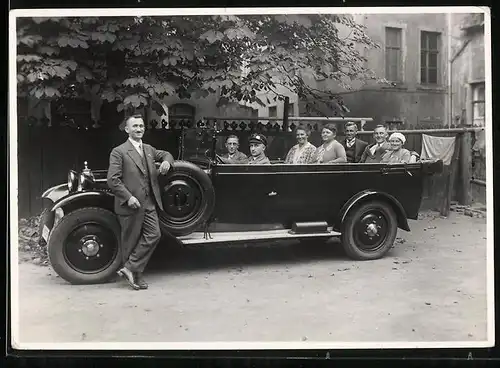 Fotografie Auto Steyr Typ XII N 6 /30 Cabrio (1928), grosser offener Reisewagen