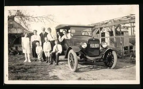 Fotografie Auto Overland (1920 /21), Kfz-Kennzeichen Ohio 1926 612-893