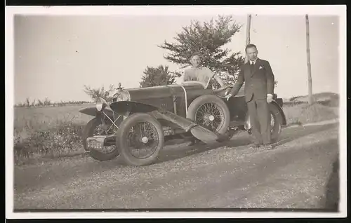 Fotografie Auto Amilcar Roadster - Cabrio (1926 /27), PKW mit Startkurbel