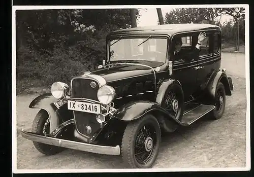 Fotografie Auto Chevrolet Confederate (1932), Kfz-Kennzeichen Westfalen IX-83416