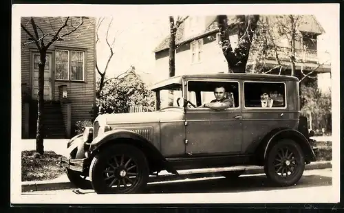 Fotografie Auto Overland Whippet Four (1928), PKW in Melrose Park / Illinois 1931