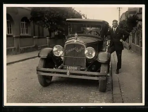 Fotografie Auto Jordan Eight (1926 /27), Kfz-Kennzeichen 1609H
