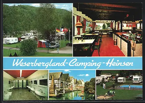 AK Heinsen /Oberweser, Weserbergland-Camping-Heinsen, Campingplatz und Einrichtungen