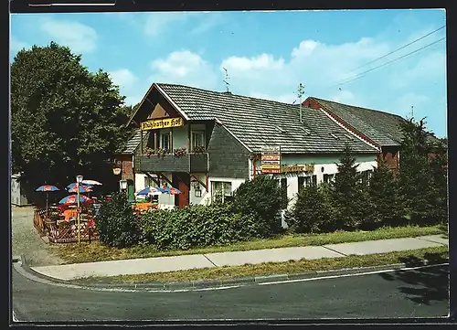 AK Amern, Restaurant-Café Mühlrather Hof, mit Terrasse