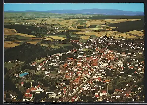 AK Neukirchen /Knüll, Gesamtansicht vom Flugzeug aus