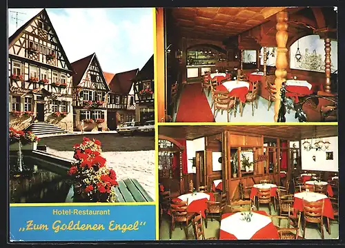 AK Heppenheim / Bergstrasse, Hotel-Restaurant Zum goldenen Engel