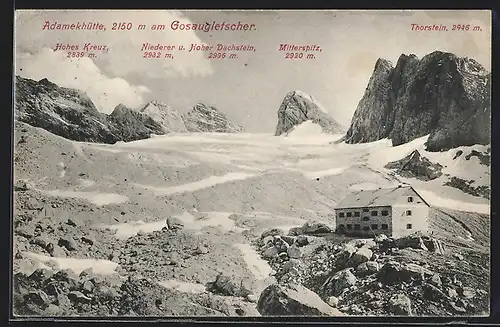 AK Adamekhütte, Berghütte am Gosaugletscher