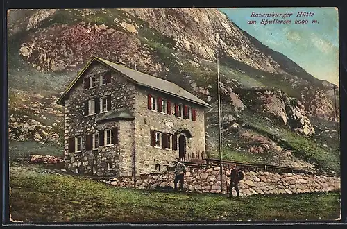 AK Ravensburger Hütte am Spullersee