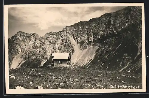 AK Zalimhütte, Berghütte mit Gipfelwand