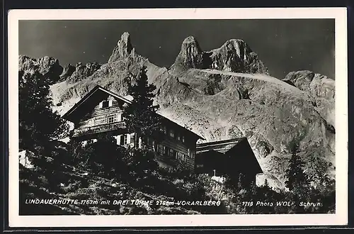 AK Lindauerhütte, Berghütte mit Gipfelpanorama