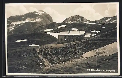 AK Tilisunahütte, Berghütte mit Weissplatte