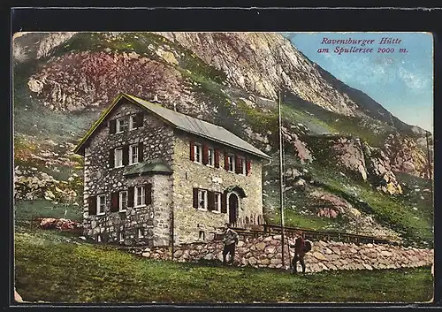 AK Ravensburger Hütte am Spullersee