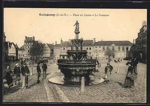 AK Guingamp, Place du Centre, La Fontaine