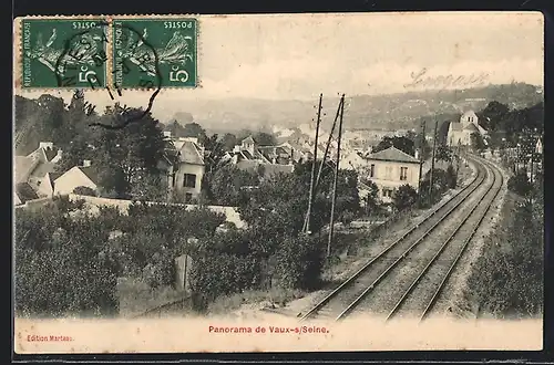 AK Vaux-s-Seine, Panorama