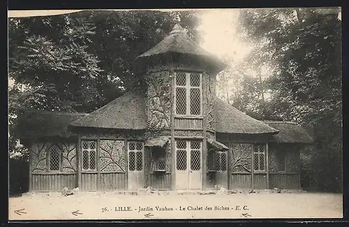 AK Lille, Jardin Vauban, Le Chalet des Biches