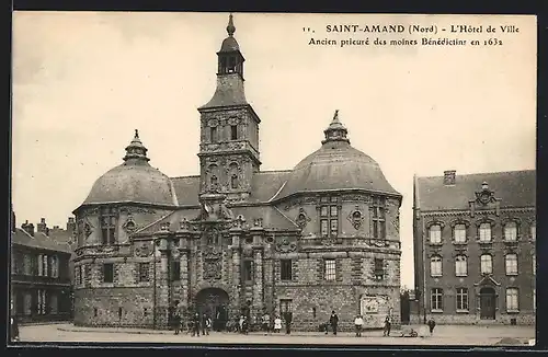 AK Saint-Amand, L`Hôtel de Ville, Ancien prieuré des moines Bénédictins en 1632