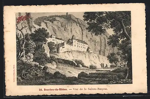 AK Bouches-du-Rhône, Vue de la Sainte-Baurne