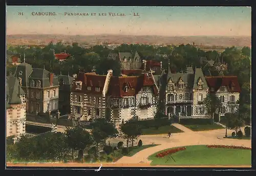 AK Cabourg, Panorama et les Villas