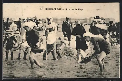 AK Berck-Plage, Scènes de la Plage