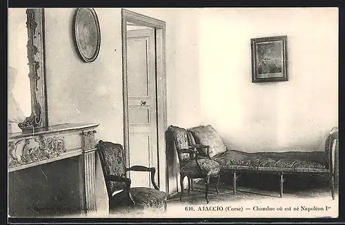 AK Ajaccio, Chambre où est né Napoléon