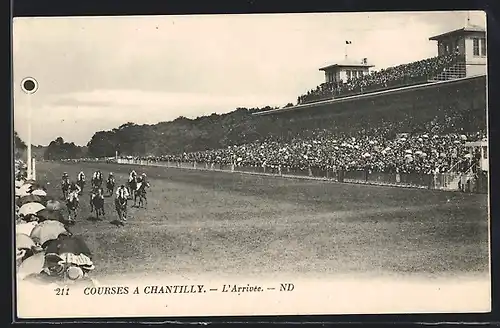 AK Chantilly, Courses, L`Arrivée