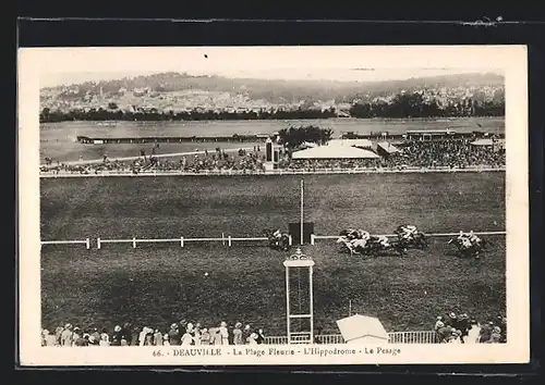 AK Deauville, La Plage Fleurie, L`Hippodrome, Le Pesage