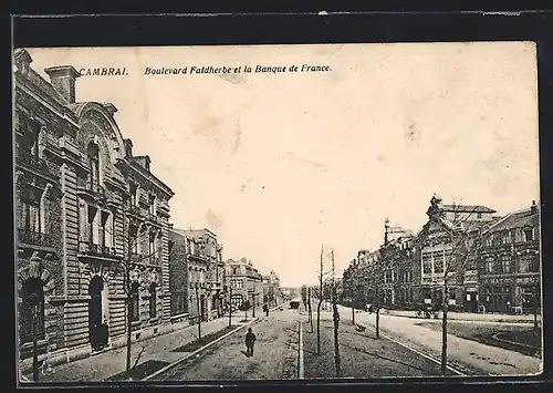 AK Cambrai, Boulevard Faidherbe et la Banque de France