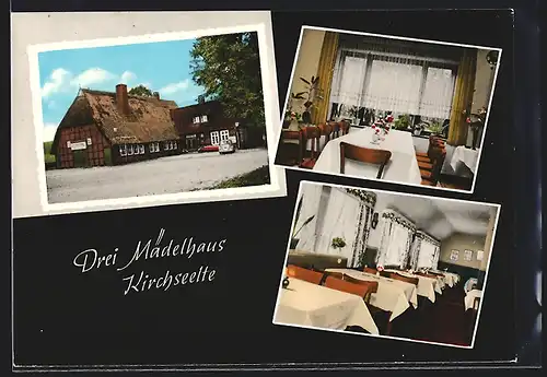 AK Kirchseelte-Ördekenbrück, Restaurant Drei Mädelhaus, Innenansichten
